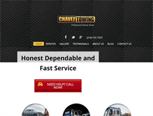 Tablet Screenshot of chaveztowing.com